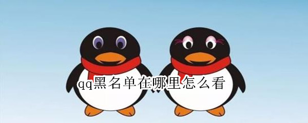 qq黑名单在哪里怎么看（从哪里看QQ黑名单）