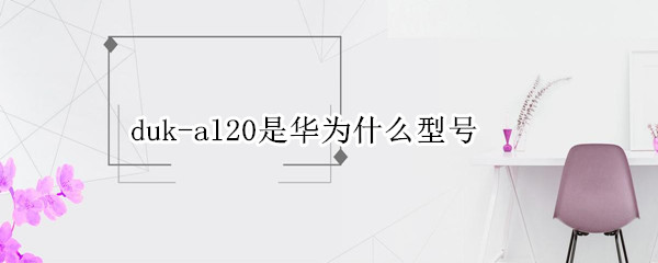 duk-al20是华为什么型号（dukal20是华为什么型号手机生产时间）