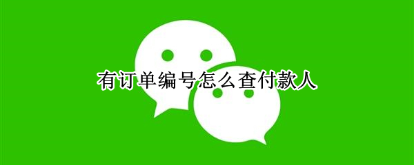 有订单编号怎么查付款人 有订单编号怎么查付款人支付宝