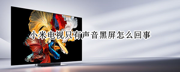 小米电视只有声音黑屏怎么回事 小米电视只有声音黑屏怎么回事啊