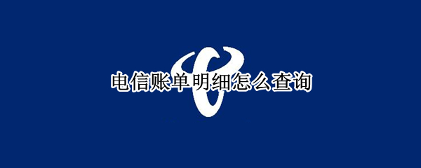 电信账单明细怎么查询（电信账单明细怎么查询打印）