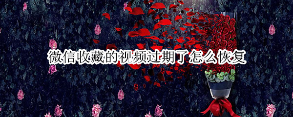 微信收藏的视频过期了怎么恢复（微信收藏的视频过期了怎么恢复聊天记录发不出去）