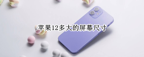 苹果12多大的屏幕尺寸 苹果13多大的屏幕尺寸