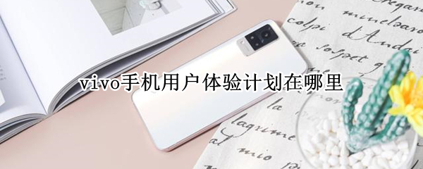 vivo手机用户体验计划在哪里（vivo手机用户体验计划在哪里打开）