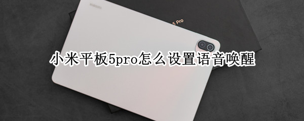 小米平板5pro怎么设置语音唤醒 小米平板5pro怎么设置语音唤醒