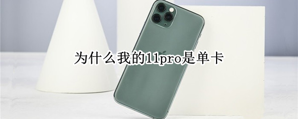 为什么我的11pro是单卡 为什么我的11pro是单卡信号怎么样