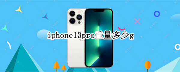 iphone13pro重量多少g（iPhone13pro 重量）