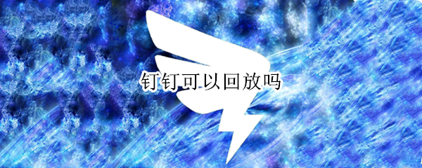 钉钉可以回放吗 钉钉可以回放吗?