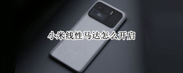小米线性马达怎么开启（小米线性马达怎么开启打字）