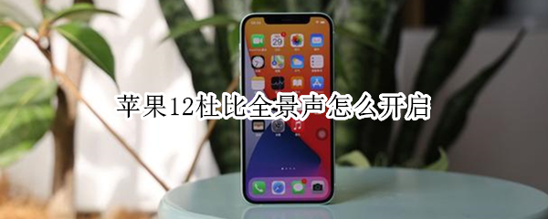 苹果12杜比全景声怎么开启 iphone11pro杜比全景声怎么开