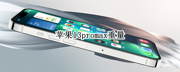 苹果13promax重量 苹果13promax重量相当于