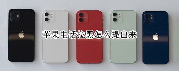 苹果电话拉黑怎么提出来 苹果电话拉黑电话什么提示