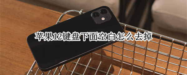 苹果12键盘下面空白怎么去掉（iphone11键盘下面空白怎么去除）