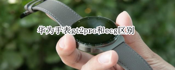 华为手表gt2pro和ecg区别（华为手表新款watchgt2pro与ecg区别）