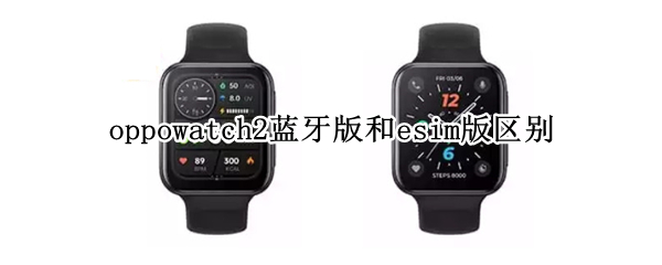 oppowatch2蓝牙版和esim版区别
