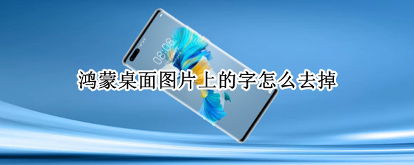 鸿蒙桌面图片上的字怎么去掉（鸿蒙桌面图片上的字怎么去掉啊）