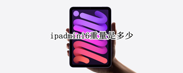 ipadmini6重量是多少（ipad mini6重量多少）