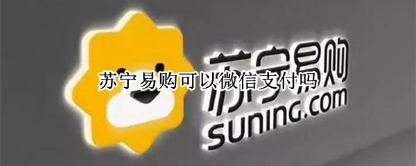 苏宁易购可以微信支付吗（苏宁易购可以微信支付吗怎么付款）