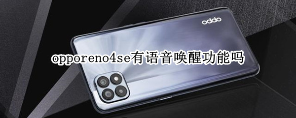 opporeno4se有语音唤醒功能吗（opporeno4se语音唤醒）