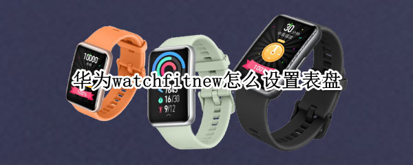 华为watchfitnew怎么设置表盘 华为watchfit怎么自定义表盘