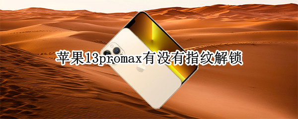 苹果13promax有没有指纹解锁（苹果13promax不能指纹解锁吗）