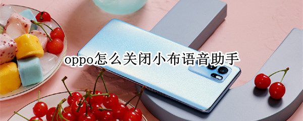 oppo怎么关闭小布语音助手 oppo怎么关闭小布语音助手的声音