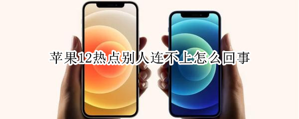 苹果12热点别人连不上怎么回事（苹果12热点别人连不上怎么回事呢）
