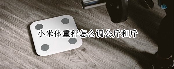 小米体重秤怎么调公斤和斤 小米电子秤怎么调整公斤和斤