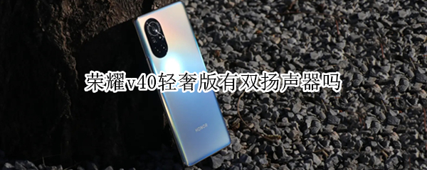 荣耀v40轻奢版有双扬声器吗 荣耀v40轻奢版有双扬声器吗怎么设置