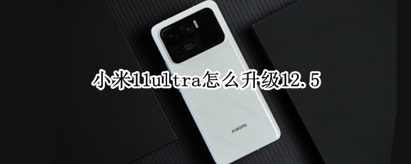 小米11ultra怎么升级12.5（小米11Ultra怎么升级miui14）