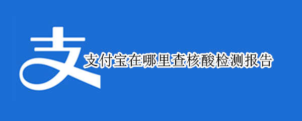 支付宝在哪里查核酸检测报告 支付宝查核酸检测报告查家人