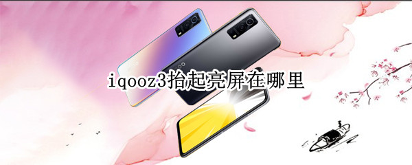 iqooz3抬起亮屏在哪里（iqoo3抬手亮屏）