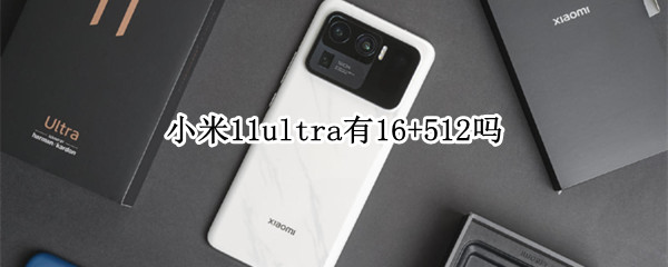小米11ultra有16+512吗（小米11ultra16+512）