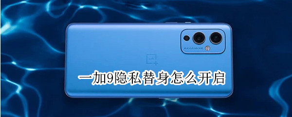 一加9隐私替身怎么开启 一加9 隐私替身