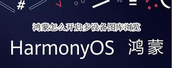 鸿蒙怎么开启多设备图库浏览（鸿蒙系统窗口小工具图库）