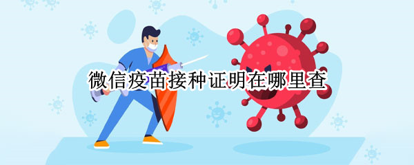 微信疫苗接种证明在哪里查（微信怎么查看疫苗接种证明）