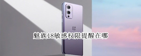 魅族18敏感权限提醒在哪（魅族18用户反馈在哪里）