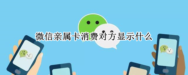 微信亲属卡消费对方显示什么（微信亲属卡消费对方显示什么状态）