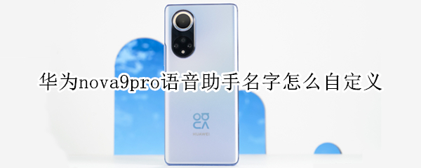 华为nova9pro语音助手名字怎么自定义（华为nova9pro语音助手名字怎么自定义出来）