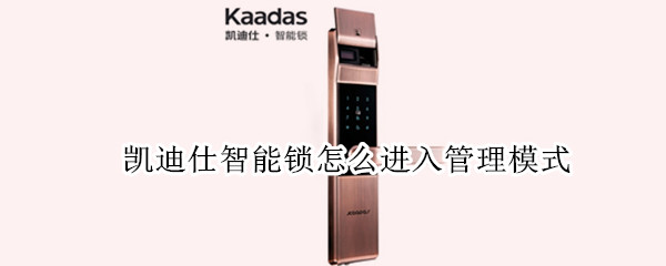 凯迪仕智能锁怎么进入管理模式（凯迪仕智能锁怎么进入管理模式两位编号）