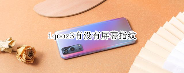 iqooz3有没有屏幕指纹 iqoo z3有指纹解锁吗