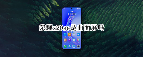 荣耀x20se是曲面屏吗（荣耀x20se背面是玻璃吗）