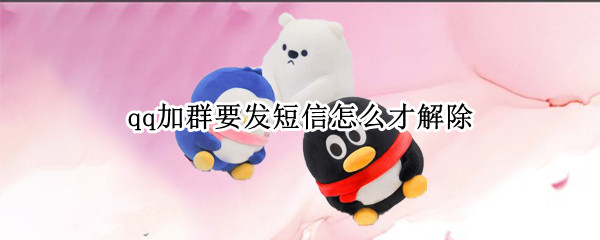 qq加群要发短信怎么才解除（qq加群要发短信怎么才解除短信要钱吗?）