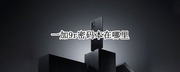 一加9r密码本在哪里 一加9锁屏密码