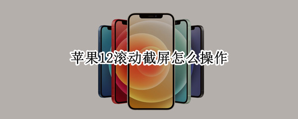 苹果12滚动截屏怎么操作（苹果手机怎么一次性截长屏）