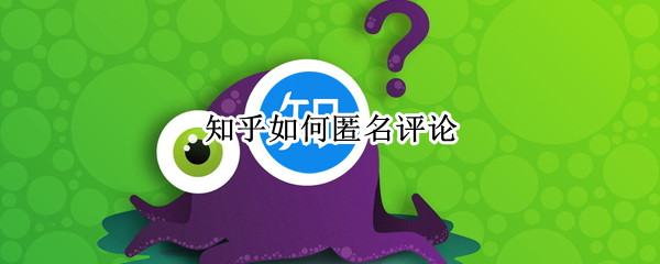 知乎如何匿名评论（知乎如何匿名评论文章而不是问答）