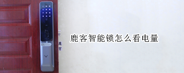 鹿客智能锁怎么看电量（鹿客智能锁怎么看电量显示）