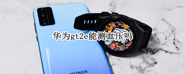 华为gt2e能测血压吗（华为gt2e有没有测血压功能）