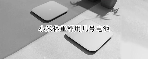 小米体重秤用几号电池 小米体脂秤用几号电池