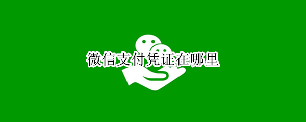 微信支付凭证在哪里 微信支付凭证在哪里设置铃声